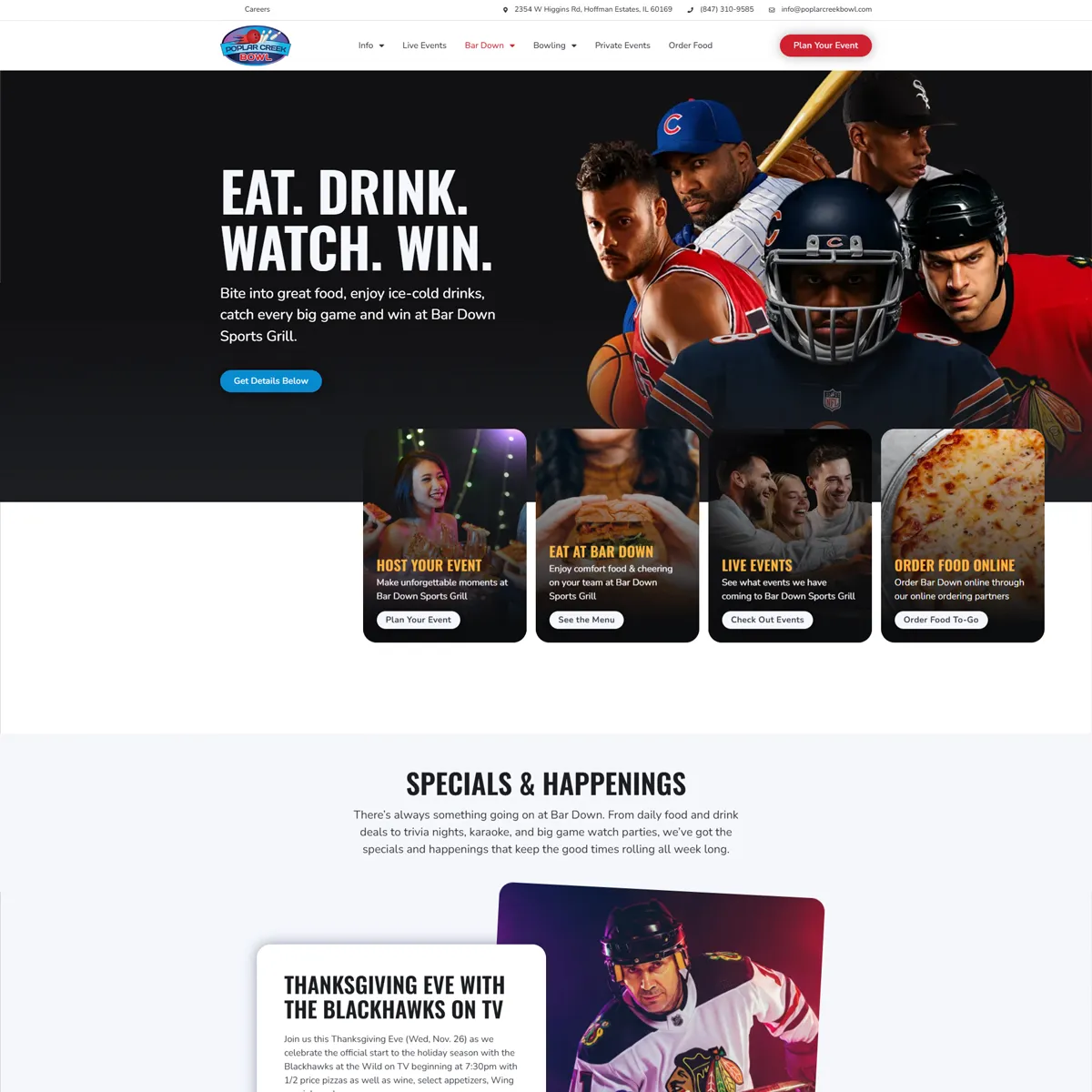 Poplar Creek Bowl Website